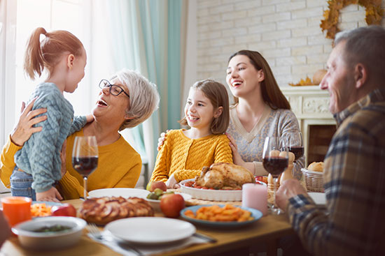 Family dining and thinking about Estate Planning in New Hampshire
